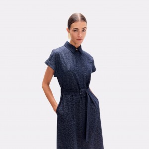 Lola Casademunt Denim Style Blue Long Φόρεμα