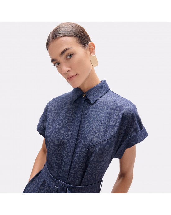 Lola Casademunt Denim Style Blue Long Φόρεμα