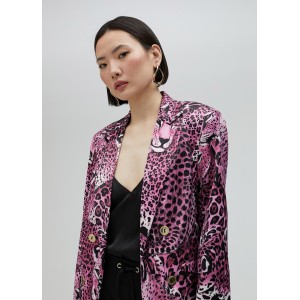 Lola Casademunt Pink Animal Print Σακάκι