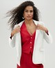 Lola Casademunt Straight Tencel White Σακάκι