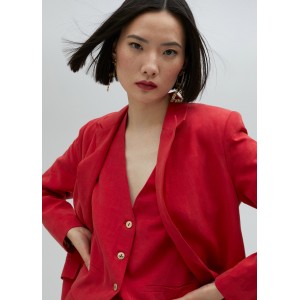 Lola Casademunt Straight Tencel Red Σακάκι