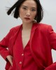 Lola Casademunt Straight Tencel Red Σακάκι