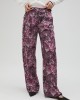 Lola Casademunt Pink Animal Print Straight Leg Παντελόνι