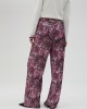 Lola Casademunt Pink Animal Print Straight Leg Παντελόνι