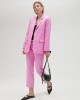 Lola Casademunt Pink Straight Suit Παντελόνι