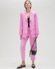 Lola Casademunt Pink Straight Suit Παντελόνι