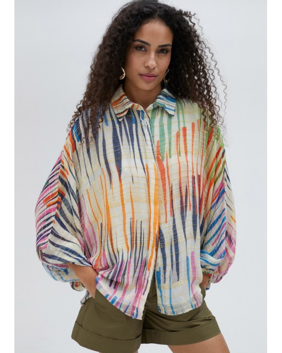 Lola Casademunt Striped Multicolor Πουκάμισο