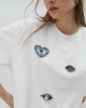 Lola Casademunt Beaded T-Shirt White Μπλούζα