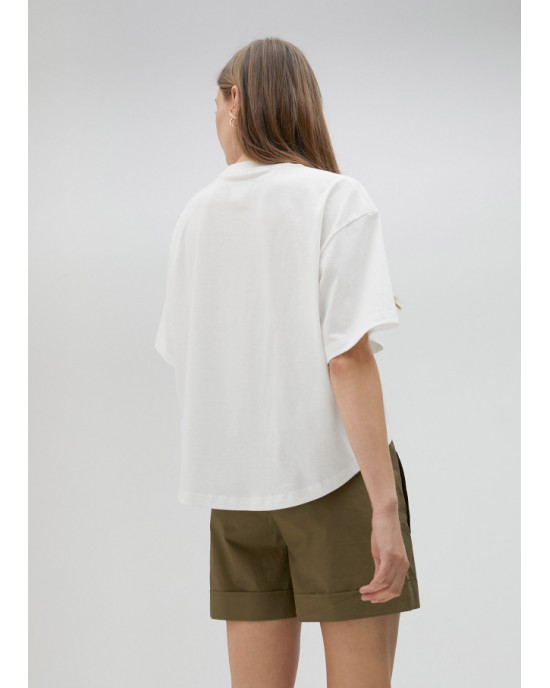 Lola Casademunt Beaded T-Shirt White Μπλούζα
