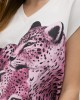 Lola Casademunt Leopard Print T-shirt White Μπλούζα