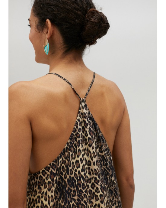Lola Casademunt Leopard Print Kurta Maxi Φόρεμα