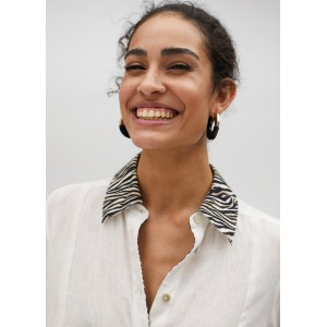 Lola Casademunt Long Shirt Style Kurta White Φόρεμα