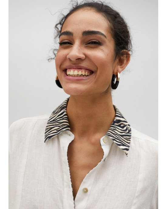 Lola Casademunt Long Shirt Style Kurta White Φόρεμα