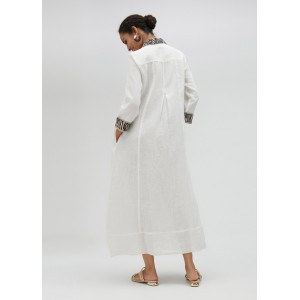 Lola Casademunt Long Shirt Style Kurta White Φόρεμα