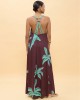 Lola Casademunt Long Palm Print Φόρεμα