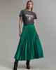 Lola Casademunt Pleated Green Maxi Φούστα