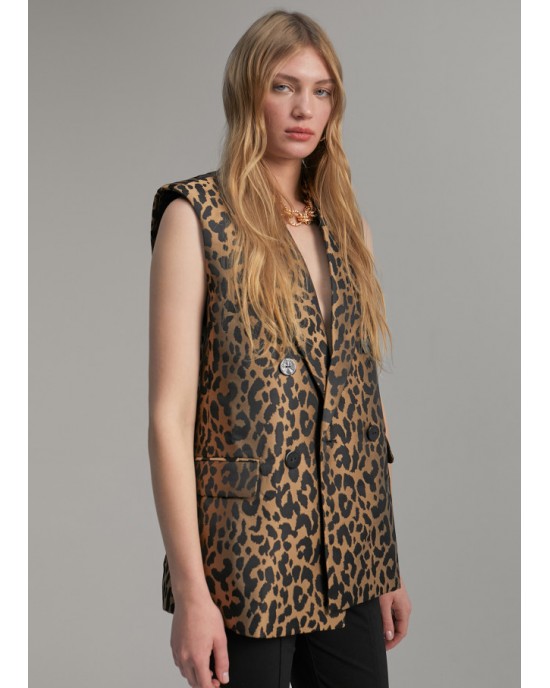 Lola Casademunt Animal Print Γιλέκο