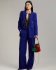 Lola Casademunt Straight Fit Suit Blue Παντελόνι