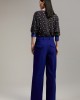 Lola Casademunt Straight Fit Suit Blue Παντελόνι