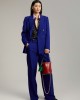 Lola Casademunt Straight Fit Suit Blue Παντελόνι