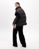 Lola Casademunt Braided Padded Vest With Belt Black Παλτό Lola Casademunt Braided Padded Vest With Belt Black Παλτό