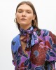 Lola Casademunt Floral Print Tie-Neck Lila Μπλούζα Lola Casademunt Floral Print Tie-Neck Lila Μπλούζα