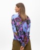 Lola Casademunt Floral Print Tie-Neck Lila Μπλούζα Lola Casademunt Floral Print Tie-Neck Lila Μπλούζα