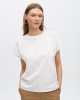 Lola Casademunt Dropped Sleeve T-Shirt With Embroidery White Μπλούζα Lola Casademunt Dropped Sleeve T-Shirt With Embroidery White Μπλούζα