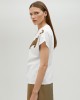 Lola Casademunt T-Shirt With Rhinestone Tigers White Μπλούζα