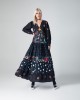 MAMOUSH Sara Black Κρεπ Φόρεμα