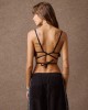 Mamoush Rose Grey/Animal Print Bust Τοπ