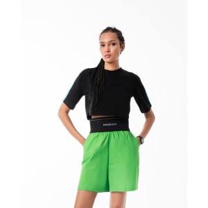 MAMOUSH Crop T-Shirt Black Τοπ