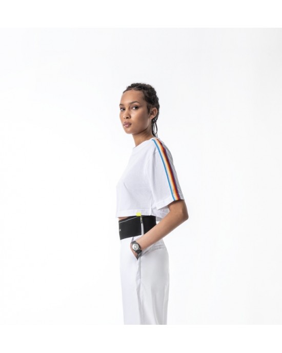 Mamoush Crop T-Shirt White Τοπ