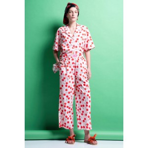 Mamoush Elly Cherry Cropped Παντελόνι