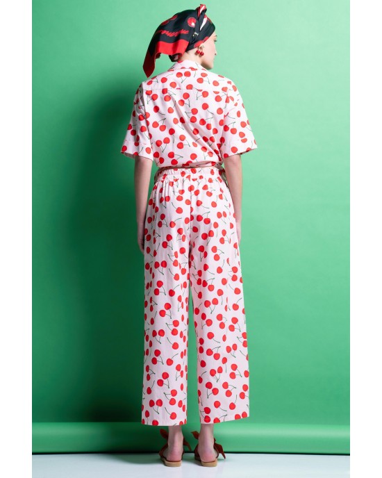 Mamoush Elly Cherry Cropped Παντελόνι