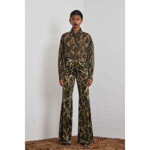 Mamoush Rea Animal Print Elastic Παντελόνι