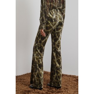 Mamoush Rea Animal Print Elastic Παντελόνι