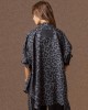 Mamoush Doris Grey/Animal Print Oversized Πουκάμισο