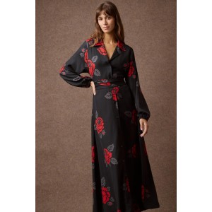Mamoush Kyveli Black Maxi Φόρεμα