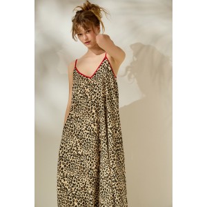 Mamoush Aliki Animal Print Midi Φόρεμα