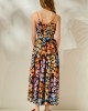 Mamoush Aliki Full Color Animal Print Midi Φόρεμα