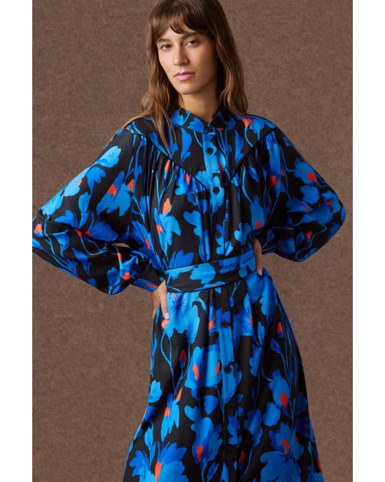 Mamoush Seren Blue Midi Φόρεμα