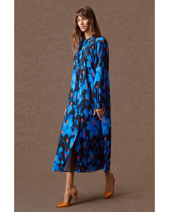 Mamoush Seren Blue Midi Φόρεμα