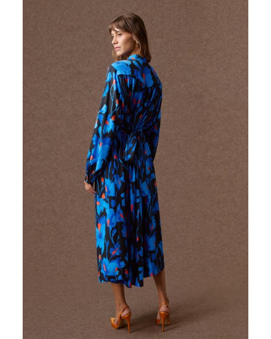 Mamoush Seren Blue Midi Φόρεμα