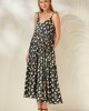 Mamoush Julianna Black Bows Midi Φόρεμα