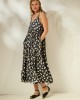 Mamoush Julianna Black Bows Midi Φόρεμα