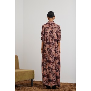 Mamoush Liana Chocola Maxi Φόρεμα