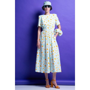 Mamoush Violeta Mint With Daisies Midi Φόρεμα Mamoush Violeta Mint With Daisies Midi Φόρεμα