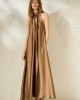 Mamoush Eleanora Mocca Maxi Φόρεμα