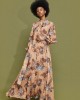 Mamoush Evangelia Mocha Floral Maxi Φόρεμα Mamoush Evangelia Mocha Floral Maxi Φόρεμα